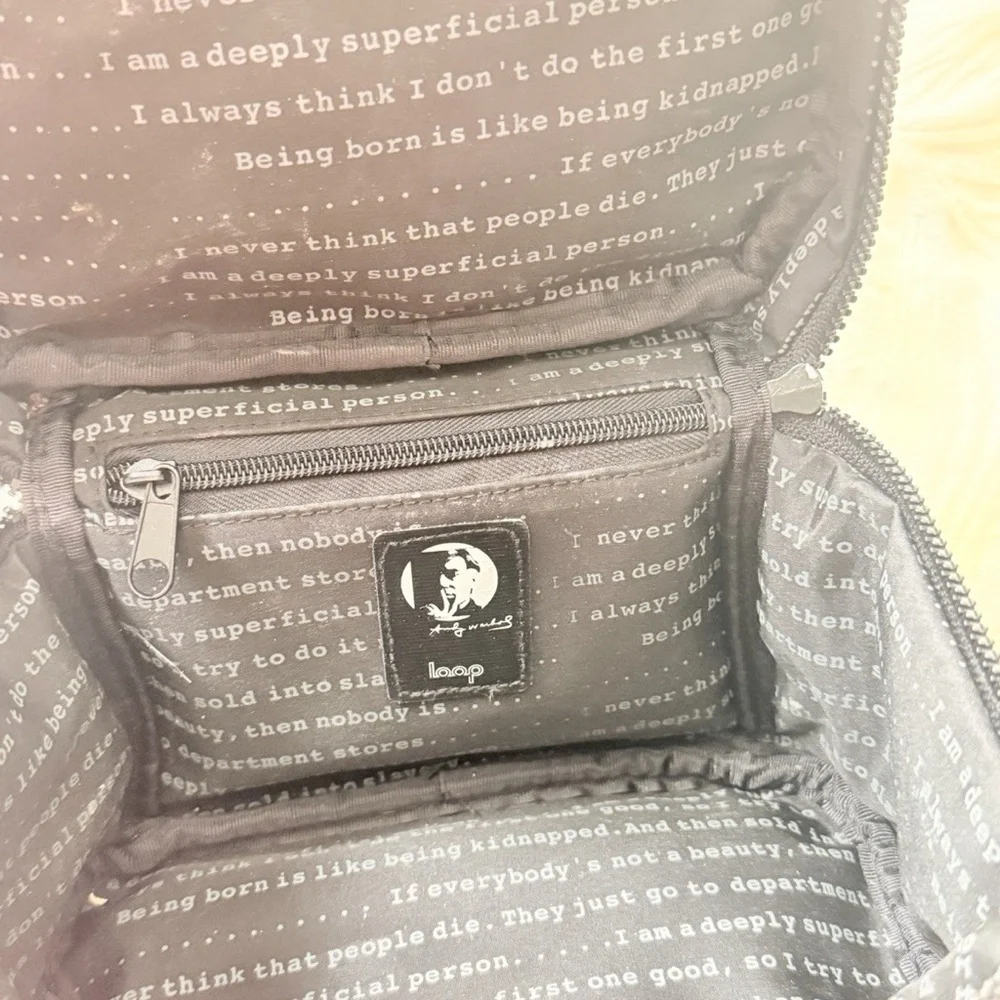 Loop Marilyn Monroe Graphic Print Satchel Top Handle Bag Small Zip Lined P